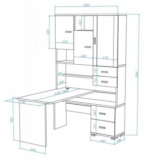 Стол компьютерный Домино СР-620/180 в Кургане - kurgan.mebel24.online | фото 2