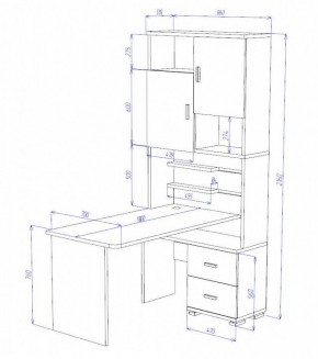 Стол компьютерный Домино СР-720/180 в Кургане - kurgan.mebel24.online | фото 2