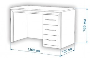 Стол компьютерный Нобиле СтЯ130+НСт130Д в Кургане - kurgan.mebel24.online | фото 3