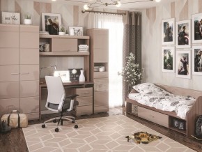 Стол компьютерный Симба Ясень шимо-Кофе с молоком в Кургане - kurgan.mebel24.online | фото 4