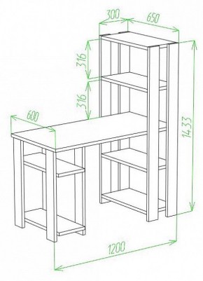 Стол компьютерный Slim СТН-145/120 в Кургане - kurgan.mebel24.online | фото 2