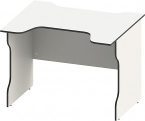 Стол компьютерный ВАРДИГ K2 100x82, белый/черный в Кургане - kurgan.mebel24.online | фото 2