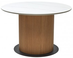 Стол MESA D120 цвет БЕЛЫЙ МРАМОР M326 / Каркас OAK, ®DISAUR в Кургане - kurgan.mebel24.online | фото 9