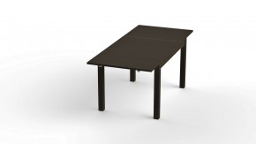Стол обеденный раскладной ВАРДИГ М 120(180)x80 шпон, ясень черный в Кургане - kurgan.mebel24.online | фото 2