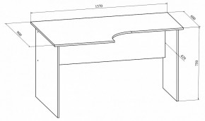 Стол офисный Офис ОФ-10 в Кургане - kurgan.mebel24.online | фото 4