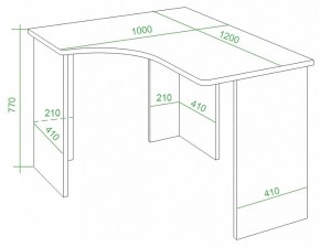 Стол письменный Домино Lite СКЛ-Угл120 в Кургане - kurgan.mebel24.online | фото 3