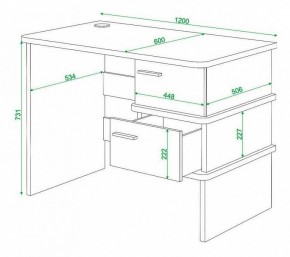 Стол письменный Домино нельсон СД-15С в Кургане - kurgan.mebel24.online | фото 3