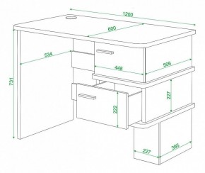 Стол письменный Домино СД-15С в Кургане - kurgan.mebel24.online | фото 3