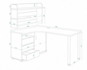 Стол письменный Домино СР-145СМ в Кургане - kurgan.mebel24.online | фото 2