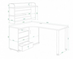 Стол письменный Домино СР-165СМ в Кургане - kurgan.mebel24.online | фото 2