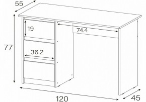 Стол письменный Идена в Кургане - kurgan.mebel24.online | фото 4