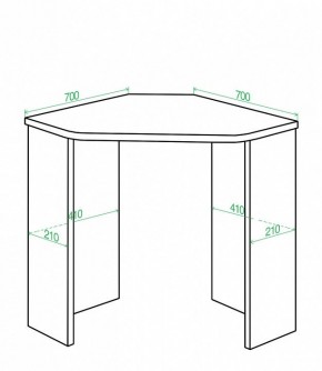 Стол письменный Нельсон Lite СКЛ-Угл70 в Кургане - kurgan.mebel24.online | фото 2