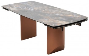 Стол ПУАНТО 200 TITANIUM LAWA NERO, керамика / МЕДЬ каркас М-City в Кургане - kurgan.mebel24.online | фото 8