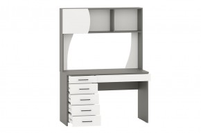Стол рабочий СИГМА (графит/белый) в Кургане - kurgan.mebel24.online | фото 2