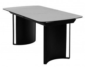 Стол RASMUS 160 TL-45 Белый мрамор, испанская керамика / черный каркас, ®DISAUR в Кургане - kurgan.mebel24.online | фото 1