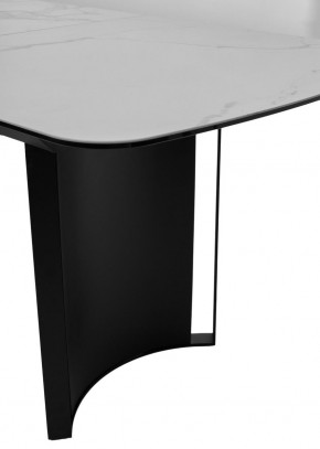 Стол RASMUS 160 TL-45 Белый мрамор, испанская керамика / черный каркас, ®DISAUR в Кургане - kurgan.mebel24.online | фото 7