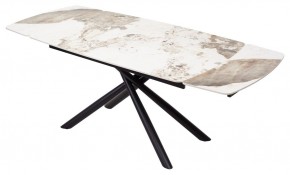 Стол RIVOLI 140 GLOSS LUXURY PANDORA SOLID CERAMIC / BLACK, ®DISAUR в Кургане - kurgan.mebel24.online | фото 2