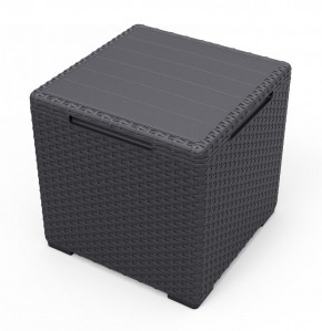 Стол с функцией хранения Виго (Vigo storage box) графит в Кургане - kurgan.mebel24.online | фото 2