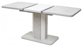 Стол STORK 120 Белый бетон/ Белый М-City в Кургане - kurgan.mebel24.online | фото 3