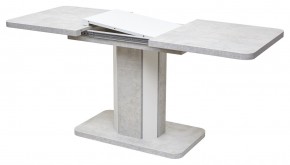 Стол STORK 120 Белый бетон/ Белый М-City в Кургане - kurgan.mebel24.online | фото 4