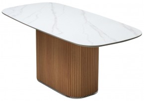 Стол TAMPA 180 цвет БЕЛЫЙ МРАМОР M326, керамика / Каркас OAK, ®DISAUR в Кургане - kurgan.mebel24.online | фото 7
