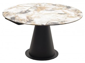 Стол TERAMO 135 GLOSS GRAND JADE SOLID CERAMIC, керамика, поворотн.механизм / Черный каркас, ®DISAUR в Кургане - kurgan.mebel24.online | фото 15