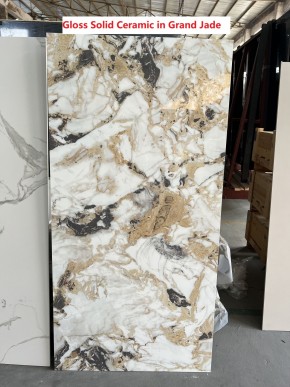 Стол TERAMO 135 GLOSS GRAND JADE SOLID CERAMIC, керамика, поворотн.механизм / Черный каркас, ®DISAUR в Кургане - kurgan.mebel24.online | фото 7