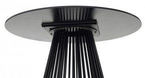 Стол TERNI 120 MATT BLACK MARBLE SOLID CERAMIC Черный мрамор матовый, керамика /Черн.каркас, ®DISAUR в Кургане - kurgan.mebel24.online | фото 6