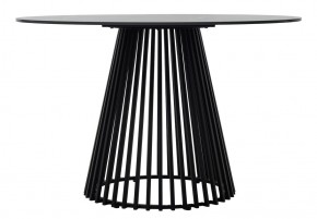 Стол TERNI 120 MATT BLACK MARBLE SOLID CERAMIC Черный мрамор матовый, керамика /Черн.каркас, ®DISAUR в Кургане - kurgan.mebel24.online | фото 7