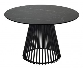 Стол TERNI 120 MATT BLACK MARBLE SOLID CERAMIC Черный мрамор матовый, керамика /Черн.каркас, ®DISAUR в Кургане - kurgan.mebel24.online | фото 8