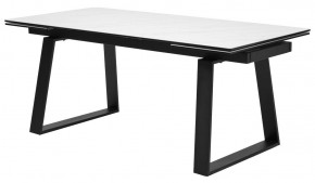 Стол VASTO 180 MARBLES KL-99 Белый мрамор матовый, итальянская керамика/ черный каркас, ®DISAUR в Кургане - kurgan.mebel24.online | фото