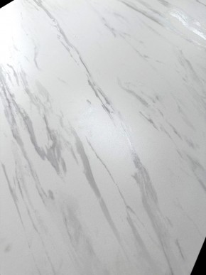 Стол VASTO 180 MARBLES KL-99 Белый мрамор матовый, итальянская керамика/ черный каркас, ®DISAUR в Кургане - kurgan.mebel24.online | фото 3