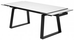 Стол VASTO 180 MARBLES KL-99 Белый мрамор матовый, итальянская керамика/ черный каркас, ®DISAUR в Кургане - kurgan.mebel24.online | фото 6
