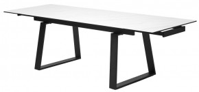 Стол VASTO 180 MARBLES KL-99 Белый мрамор матовый, итальянская керамика/ черный каркас, ®DISAUR в Кургане - kurgan.mebel24.online | фото 9
