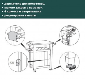 Столик для барбекю 105л (Unity 105L) графит в Кургане - kurgan.mebel24.online | фото 5