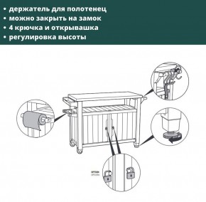 Столик для барбекю 207 Л (Unity XL 207L) в Кургане - kurgan.mebel24.online | фото 9