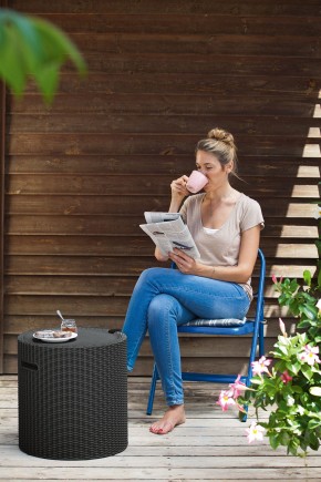 Столик-холодильник Кул-Стул (Cool stool) коричневый в Кургане - kurgan.mebel24.online | фото 2