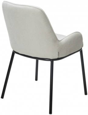 Стул BRIO CATO-01 Белый, фактурная ткань / черный каркас, ®DISAUR в Кургане - kurgan.mebel24.online | фото 5