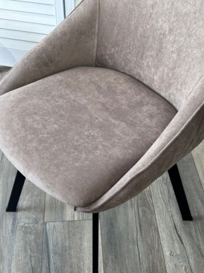 Стул CASA, 360 град. поворот. B5 Капучино, велюр / черный каркас,М-City в Кургане - kurgan.mebel24.online | фото 3