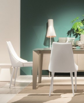 Стул CLARA 40.11 (TR505 white with sand cordonet, экокожа) в Кургане - kurgan.mebel24.online | фото 3