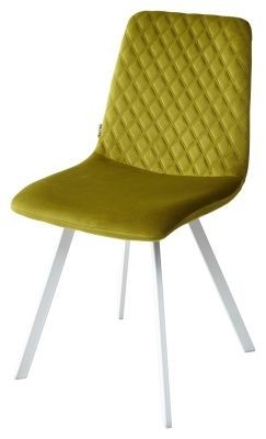 Стул DAIQUIRI BLUVEL-75 OLIVA / белый каркас, велюр М-City в Кургане - kurgan.mebel24.online | фото 1