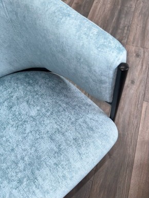 Стул ДИЛЛ, цвет RAIN 7 бриз, велюр / черный каркас М-City в Кургане - kurgan.mebel24.online | фото 7
