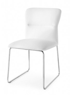 Стул FRIDA CB/1806-SK  MT.P77 CHROMED/  SKUBA S92 OPTIC WHITE в Кургане - kurgan.mebel24.online | фото 1
