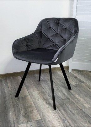 Стул GALE 360 град. поворот. BLUVEL-14 GREY, велюр/ черный каркас, М-City в Кургане - kurgan.mebel24.online | фото 6