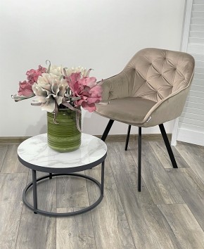 Стул GALE 360 град. поворот. BLUVEL-40 BEIGE, велюр/ черный каркас, М-City в Кургане - kurgan.mebel24.online | фото 2