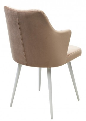Стул HERMAN 360 град. БЕЖЕВЫЙ #5, велюр / белый каркас М-City в Кургане - kurgan.mebel24.online | фото 7