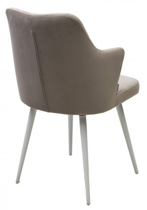 Стул HERMAN 360 град. ЛАТТЕ #25, велюр / белый каркас М-City в Кургане - kurgan.mebel24.online | фото 5