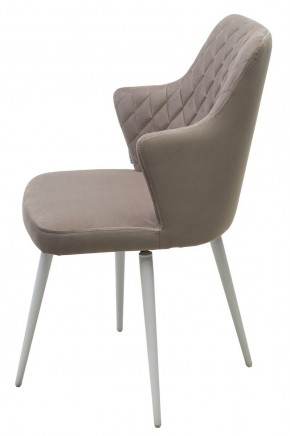 Стул HERMAN 360 град. ЛАТТЕ #25, велюр / белый каркас М-City в Кургане - kurgan.mebel24.online | фото 6