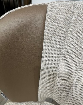 Стул HERMES WZ2042-02 светло-бежевый фактурный велюр/ HK017-31 серо-коричневый PU, М-City в Кургане - kurgan.mebel24.online | фото 2
