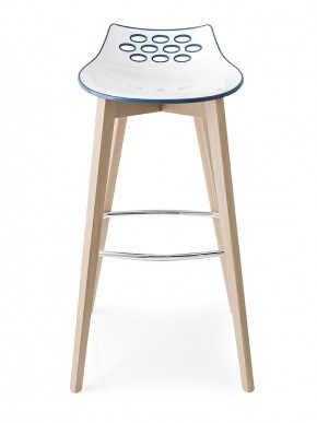 Стул JAM W CB/1487, ash.P12 smoke/ P799-P12P WHITE/ GLOSSY SKY BLUE в Кургане - kurgan.mebel24.online | фото